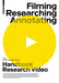 Filming, Researching, Annotating: Research Video Handbook by Gunter Lösel, Martin Zimper