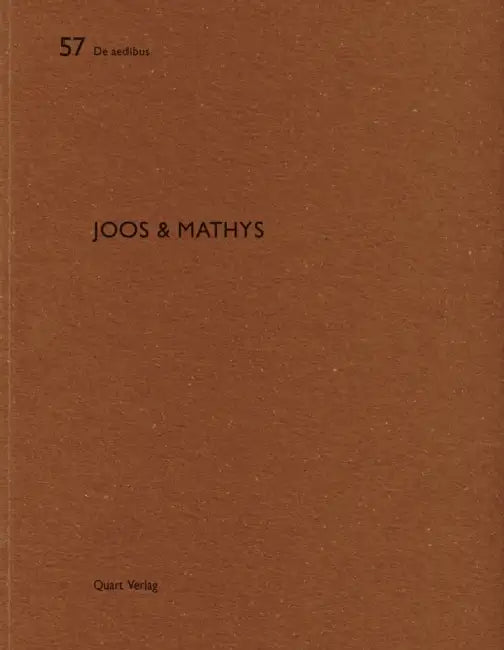 Joos & Mathys: de Aedibus 57 by Heinz Wirz