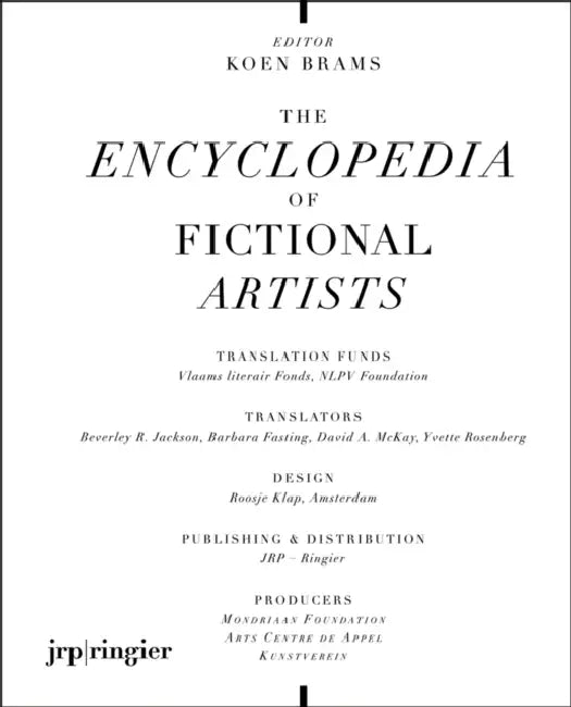 The Encyclopedia of Fictional Artists: The Addition by Koen Brams, Krist Gruijthuijsen