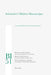 Schnitzler's Hidden Manuscripts by Lorenzo Bellettini, Peter Hutchinson