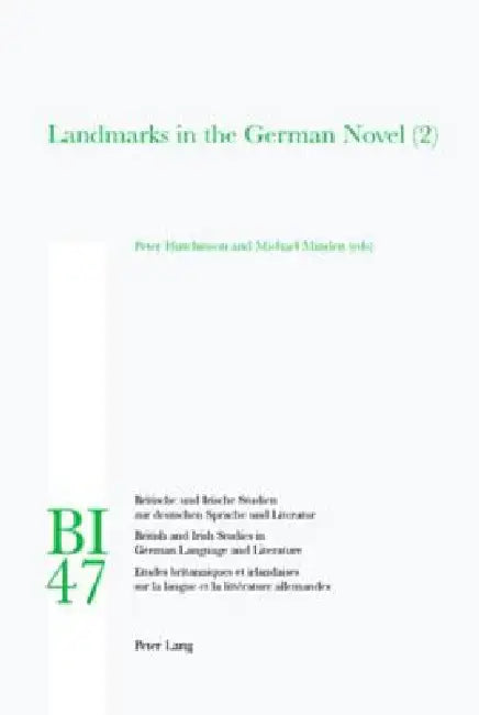 Landmarks in the German Novel (2) by W. E. Yates, Hans S. Reiss, Peter Hutchinson