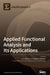 Applied Functional Analysis and Its Applications by Jen-Chih Yao