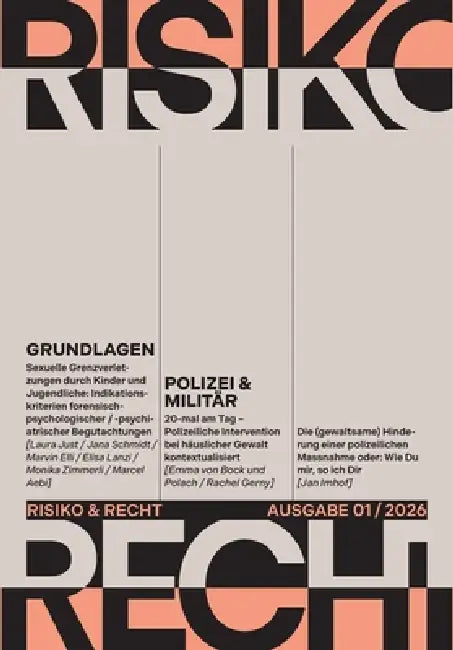 Risiko & Recht 01/2026 by Tilmann Altwicker, Goran Seferovic, Franziska Sprecher