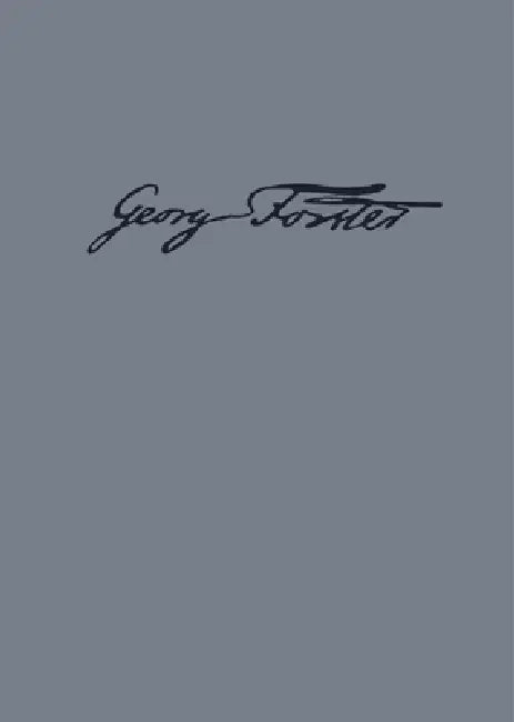Georg Forsters Werke, BAND 10/1, Revolutionsschriften 1792/93 by Klaus-Georg Popp