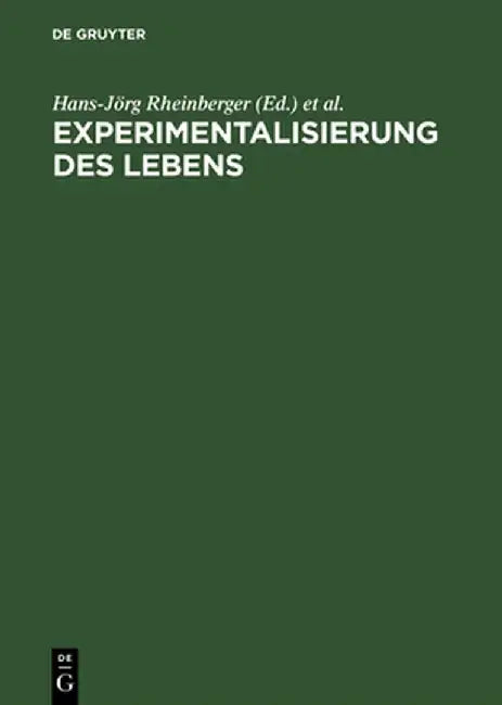 Experimentalisierung Des Lebens by Michael Hagner