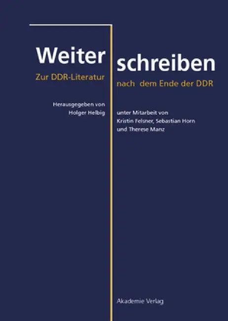 Weiterschreiben by Holger Helbig