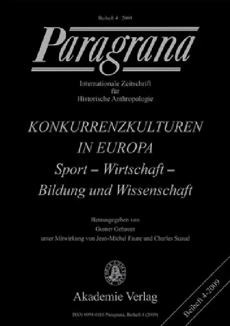 Konkurrenzkulturen in Europa by Gunter Gebauer, Beate Krais