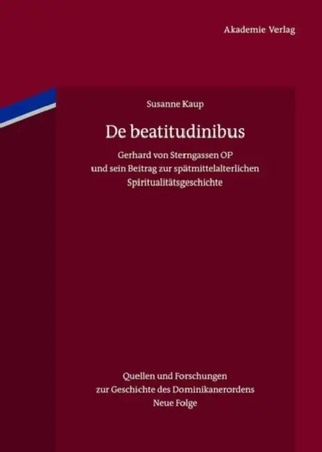 De beatitudinibus by Susanne Kaup
