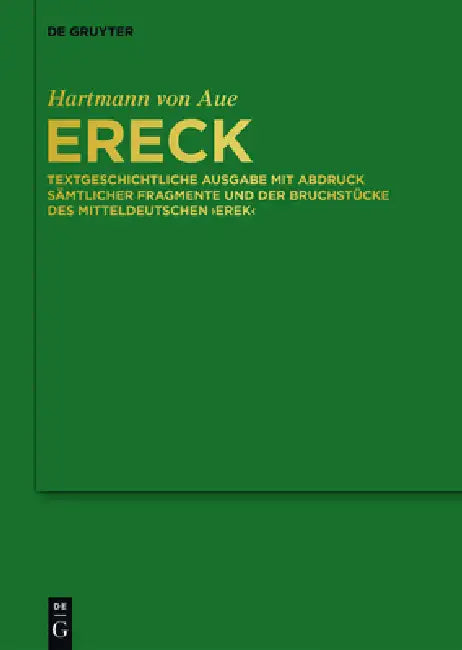 Ereck by Hartmann Von Aue, Andreas Hammer, Victor Millet