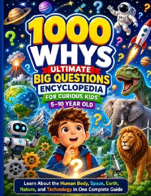 1000 Whys Ultimate Big Questions Encyclopedia for Curious Kids 5-10 Year Old: Learn About the Human Body, Space, Earth, Nature, and Technology in One by Dr Arnold K Wittrock