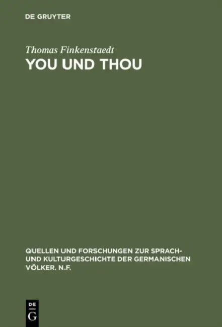 You und thou by Thomas Finkenstaedt