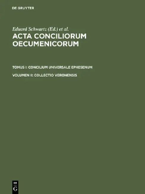 Collectio Veronensis by Eduard Schwartz