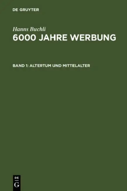 Altertum und Mittelalter by Hanns Buchli