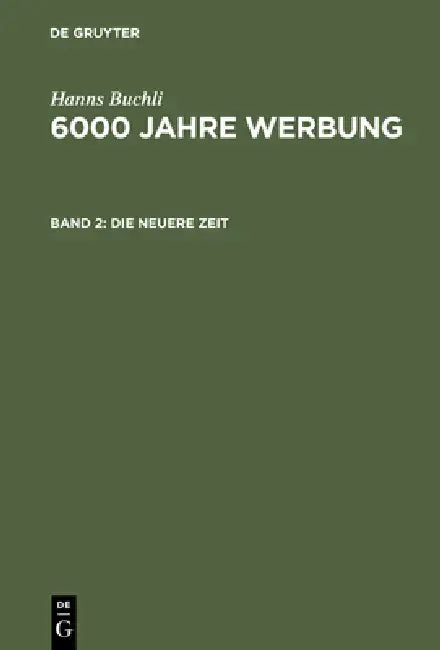 Die neuere Zeit by Hanns Buchli
