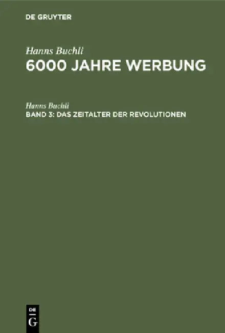 Das Zeitalter der Revolutionen by Hanns Buchli