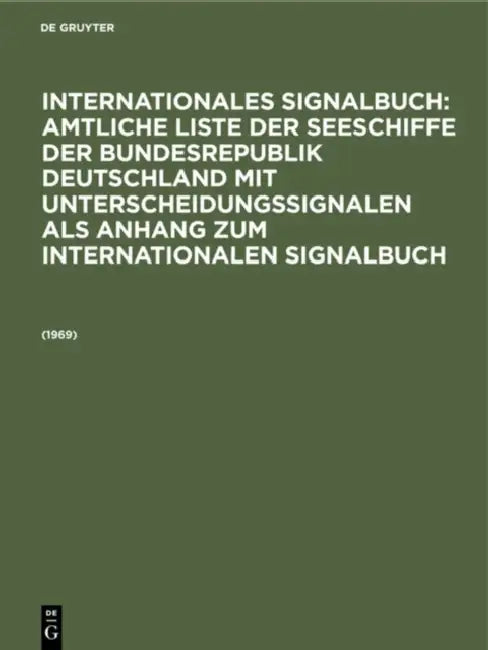 1969: [Grundwerk] by Reichsamt Des Innern