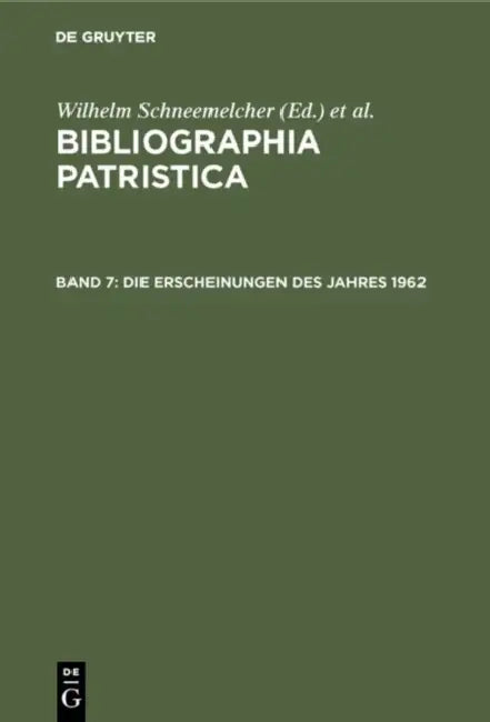 Die Erscheinungen Des Jahres 1962 by Wilhelm Schneemelcher, Knut Schäferdiek
