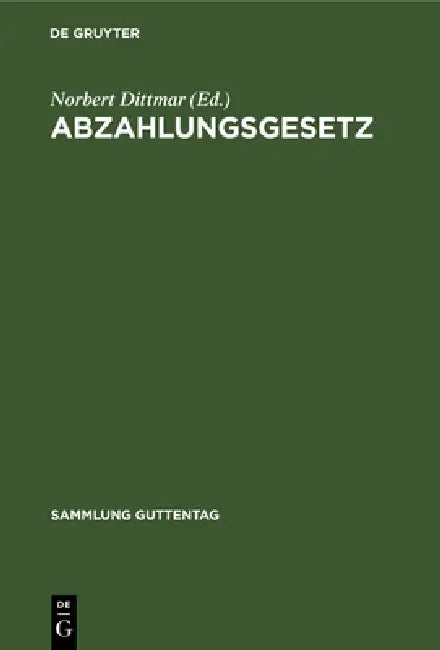 Abzahlungsgesetz by No Contributor