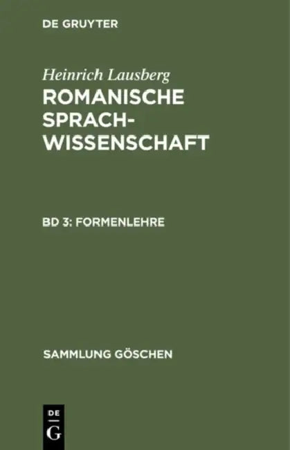 Formenlehre by Heinrich Lausberg