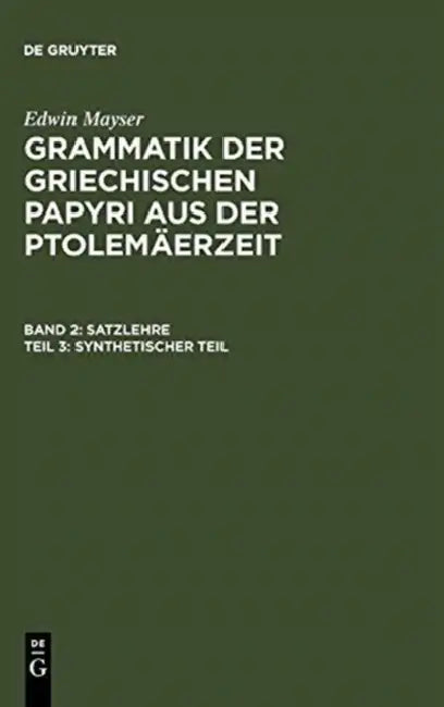 Synthetischer Teil by Edwin Mayser
