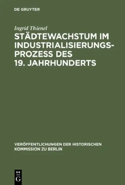 Städtewachstum im Industrialisierungsprozess des 19. Jahrhunderts by Ingrid Thienel, Otto Büsch