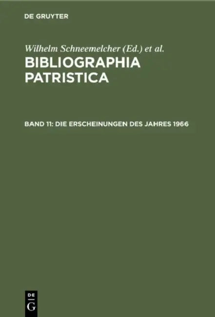 Die Erscheinungen Des Jahres 1966 by Wilhelm Schneemelcher, Knut Schäferdiek