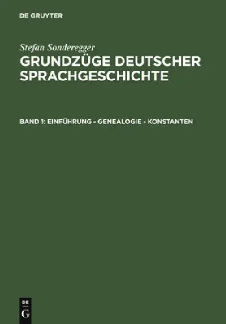 Einführung - Genealogie - Konstanten by Stefan Sonderegger