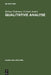 Qualitative Analyse by Helmut Hofmann, Gerhart Jander