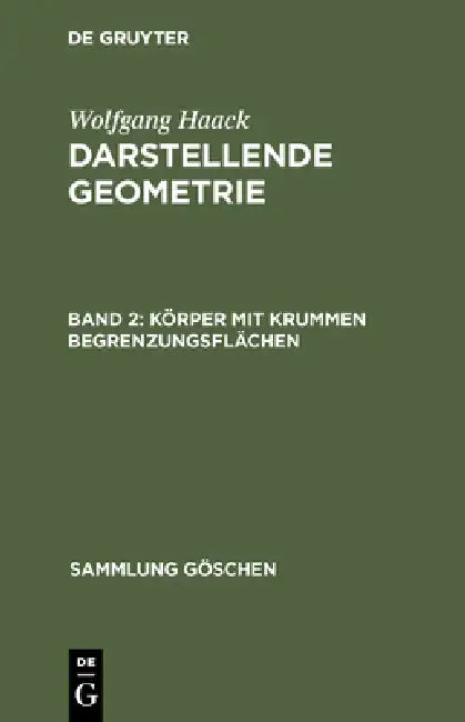Körper mit krummen Begrenzungsflächen by Wolfgang Haack