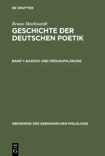 Barock Und Frühaufklärung by Bruno Marckwardt