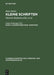Kleine Schriften, Band 3, Namenforschung. Sonstiges by Dietrich Hofmann, Wolfgang Lange, Klaus Von See