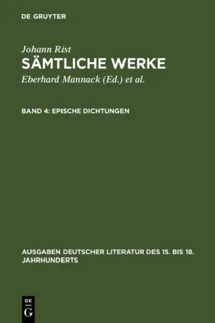 Epische Dichtungen: (Das Alleredelste Nass. Das Alleredelste Leben) by Eberhard Mannack, Helga Mannack, Klaus Reichelt