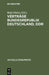 Verträge Bundesrepublik Deutschland, Ddr by Rolf Ehlers