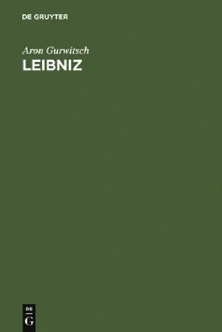 Leibniz by Aron Gurwitsch