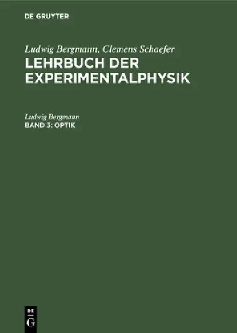 Optik by Ludwig Bergmann