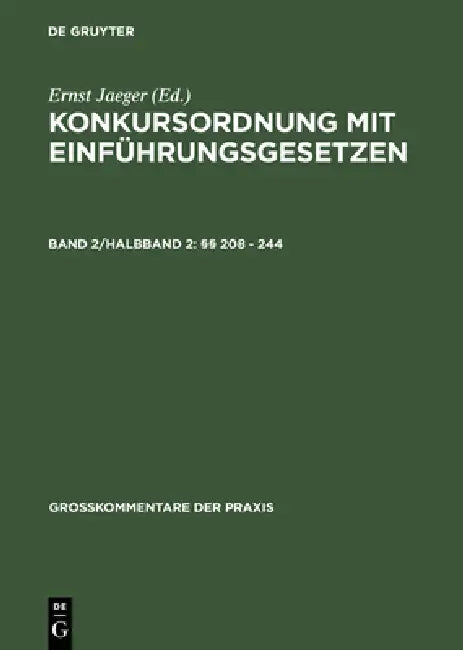 §§ 208 - 244: Einführungsgesetze, Vergütungsverordnung, Sachregister by Friedrich Weber, Günther Jahr, Ulrich Klug
