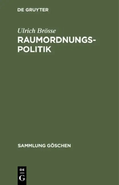 Raumordnungspolitik by Ulrich Brösse