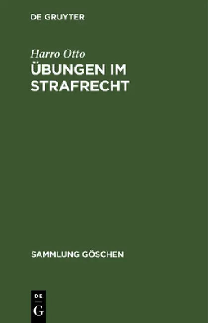 Übungen im Strafrecht by Harro Otto