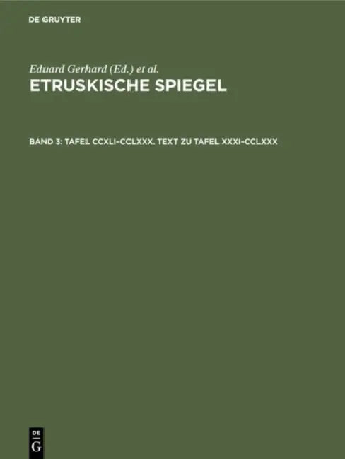 Tafel CCXLI-CCLXXX. Text Zu Tafel XXXI-CCLXXX by Eduard Gerhard, Deutsches Archäologisches Institut (Hera