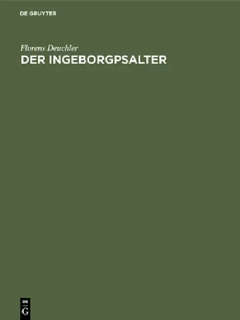 Der Ingeborgpsalter by Florens Deuchler