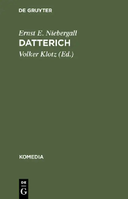 Datterich by Ernst E. Niebergall, Volker Klotz