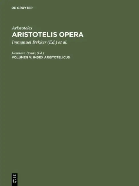 Index Aristotelicus by Hermann Bonitz