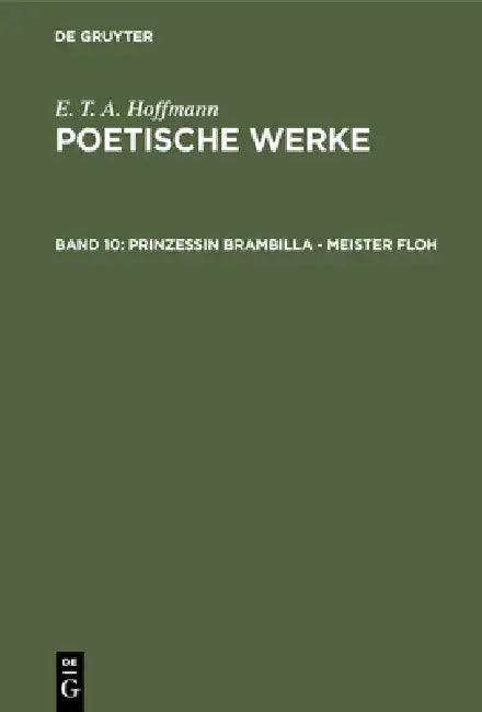 Prinzessin Brambilla - Meister Floh by Walter Wellenstein, E. T. a. Hoffmann