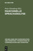 Maschinelle Sprachanalyse: Beiträge Zur Automatischen Sprachbearbeitung I. by Peter Eisenberg
