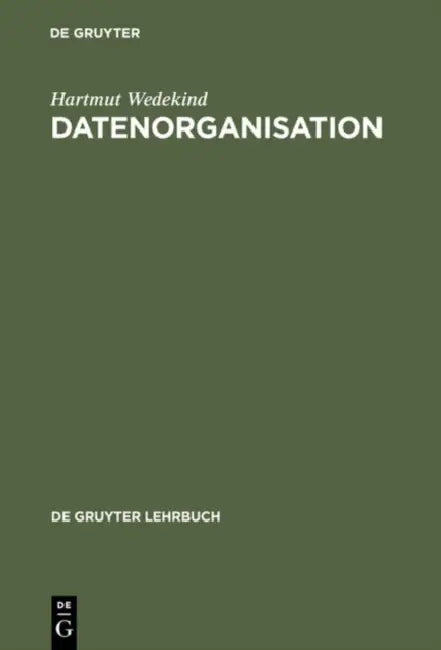 Datenorganisation by Hartmut Wedekind