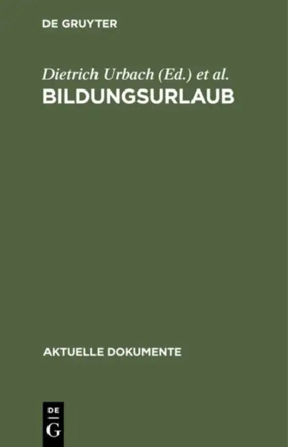 Bildungsurlaub by Dietrich Urbach, W. Dietrich Winterhager