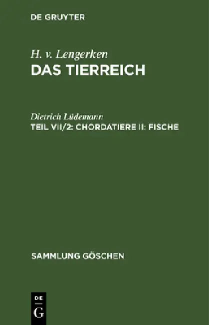 Chordatiere II: Fische by Dietrich Lüdemann