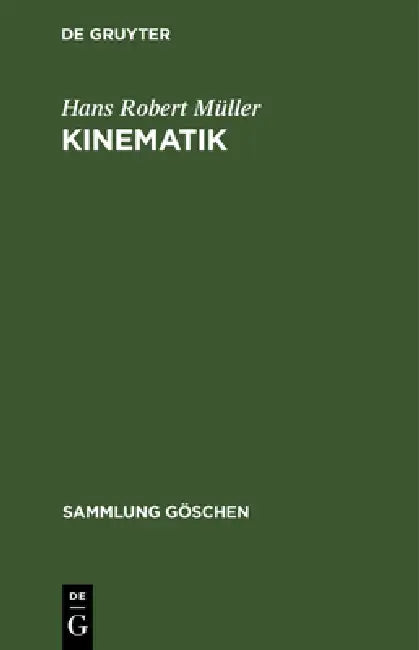 Kinematik by Hans Robert Müller
