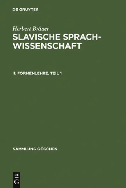 Formenlehre. Teil 1 by Herbert Bräuer