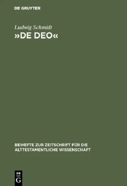 De Deo by Ludwig Schmidt